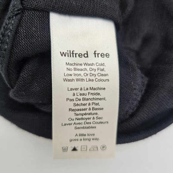 Aritzia Wilfred Free Valeria Deep V-Neck Top XS, Black - Picture 8 of 11